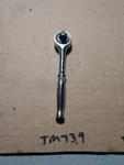 Snap On Tools Usa TM739 1/4 Drive Round Head Short Handle Chrome Ratchet 4.5. Fixed Price $34.99.