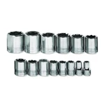 Williams 1/2 Drive Shallow Sae Socket Set On Clip Rail 8-POINT (14 Piece). Fixed Price $155.76.
