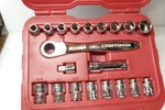 Craftsman 29308 Max Axess 20-PIECE L-ab Metric And Sae Ratchet Socket Tool Set. Fixed Price $199.95.