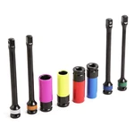 Sae & Metric Torque Limiting Extension Bar Deep Impact Socket Lug Nut Set 8PC. Fixed Price $45.41.