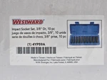 Westward 4YP59 Impact Socket Set. Fixed Price $29.90.