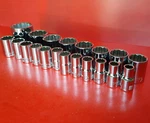 New Craftsman Tools 20 Piece 1/2" Drive Metric Shallow 12 Point Socket Set. Fixed Price $69.83.