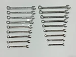New Craftsman Usa Va 18PC Sae 1/4-3/4 Metric 9MM-17MM Combination Wrench Set. Fixed Price $89.99.