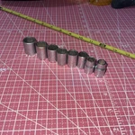 Vintage Powr Kraft Usa Piece Metric 3/8 Drive 6 Point Socket Set 9 - 17 Mm. Fixed Price $20.44.