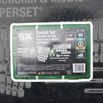 Tools SK91860 - 60PC. 1/4" Drive Pt Std And Deep Sae Metric Socket Set. Fixed Price $429.99.