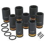 Klutch 3/4IN.-DRIVE Deep Impact Socket Set, 8 Pcs., Sae, Chrome Molybdenum. Fixed Price $99.99.