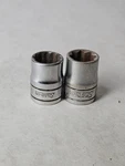 Snap-on 3/8" Drive 12PT F141 8PT F-312 7/16" Flank Sockets. Fixed Price $14.99.
