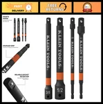 4-PIECE Impact Socket Extension Set, 6-INCH Bars, Knurled Grip, High-visibility,. Fixed Price $59.99.