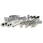 Sae Metric Mechanics Tool 85-PIECE Ratchet & Socket Sets 1/4 In. And 3/8. Fixed Price $47.89.