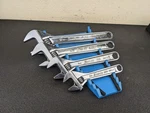 #BN784 Snap-on Tools Vintage Usa Pc Adjustable Wrench Set 6", 8", 10", 12". Fixed Price $389.95.