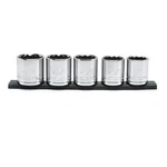 Husky 1/2 In Sae Large Socket Set 5 Piece New. Fixed Price $18.00.