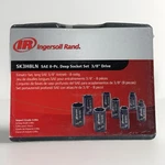 Ingersoll Rand SK3H8LN 3/8" Drive Deep Sae Impact Socket Set, 8-PIECE. Fixed Price $24.99.