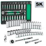 Tools 49PC Socket Set 1/2" Drive Sae Metric Std Deep 6PT SK01456. Fixed Price $185.18.