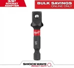 Milwaukee Shockwave Impact Duty 1/4 X 3/8 Square Socket Adapter, 48-32-5031. Fixed Price $10.20.