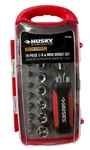 Husky 19 Piece 1/4" Mini Socket Set. Fixed Price $14.99.