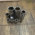 Lot Of Sk Tools 1/4&3/8 Drive 6-POINT Sockets Extension. Fixed Price $15.00.
