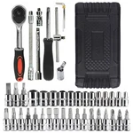Father's Day Gift 46-PIECE Socket Wrench Set Mechanic Bit Drive Tools Combo Kits. Fixed Price $19.95.