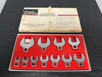 Vintage Snap On Tools 3/8" Drive Crowfoot Set (3/8 Thru In.) Part #211FCO. Fixed Price $249.95.