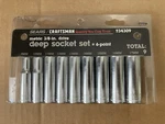 Craftsman (934309) Sears Metric 3/8-IN. Drive Deep Socket Set (9MM-17MM) Rare!. Fixed Price $75.00.