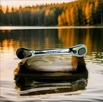 Mini Ratchet 1/4" Drive Kobalt. Fully Chromed. Fixed Price $18.80.