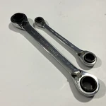 Gearwrench Double End Reversible Ratchet Set (2PC) 16MM-18MM / 8MM-12MM Quadbox. Fixed Price $49.99.