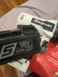 Snap-on Monsterlithium 18V Brushless Cordless Impact Wrench White W/ Battery. Fixed Price $400.00.