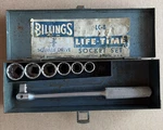 Billings LC-8 Socket Set 3/8" 12 Pt 6 Piece + LC-118 Driver Original Case Read. Fixed Price $44.85.