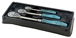 Snap-on Tools 3-PIECE Blue Hard Handle Ratchet Set TML836 & F836 S836. Fixed Price $299.95.