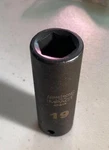 Armstrong 47-219 19MM 1/2" Drive 6 Point Deep Impact Socket Usa. Fixed Price $7.00.