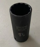 Armstrong 20-336D 1/2" Drive 1-1/8" Deep Socket 12PT. Usa. Fixed Price $8.00.