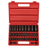 38-PIECE Master Impact Socket Set Deep Shallow Sae And Metric Cr-v Steel. Fixed Price $64.92.