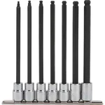 Proto J4900BD Drive 7 Pcs Sae Long 6" Ball Hex Key 1/8" 3/8"MADE In Usa. Fixed Price $69.99.
