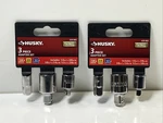 Lot Of (2) Husky 1/4 Inch And 3/8 Drive Adapter 3-PIECE Set HADPTR3PC. Fixed Price $25.00.