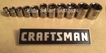 Craftsman 11 Pc. Laser Etched Sockets (1/2 & 3/8" Drive)-standard Dep- 8PT. Fixed Price $44.99.
