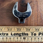 Vintage Craftsman 3/8" Drive 1" Crowfoot Socket 43629 -v- Series. Fixed Price $11.99.