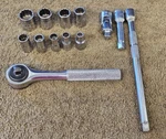 13 Proto Socket Set 1/4" Drive Ratchet Extension Swivel Js Allen Kal Armstrong. Fixed Price $57.00.