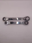 Craftsman 5-PIECE Offset Box End Ratchet Wrench Lot Metric 43666 43369 Usa. Fixed Price $25.00.