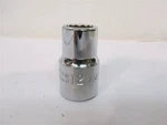 Proto 5412M 12MM Standard Socket, 1/2" Drive, Point, Chrome. Fixed Price $14.00.