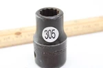 Snap On PDH10A 7/16" 1/2" Drive Sae Black 12 Point Impact Socket Usa. Fixed Price $14.99.