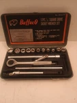 Vtg Buffalo Pc Socket Wrench Set # 02-417 1/4 Dr Metal Case. Fixed Price $29.49.