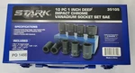 Stark Usa 35105 10PC 1" Drive Deep Impact Socket Set Sae Cr-mo Metal Case *read*. Fixed Price $99.99.