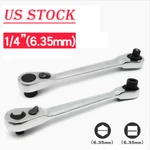 New Mini 1/4" Double Ended Ratchet Handle Wrench Rod Socket Screwdriver Bit. Fixed Price $8.99.