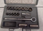 Craftsman - 1/2 Drive Ratchet & 17 Piece Socket Set Metric Size. Fixed Price $105.00.