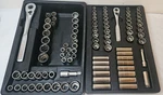 Vtg Craftsman 3/8, 1/2 Drive Sae/metric Socket Sets Blk Trays +sae Impacts &more. Fixed Price $200.00.