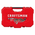 Craftsman Gunmetal Chrome Mechanics Tool Set - Pack Of 51PC (CMMT82334). Fixed Price $59.99.