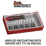 Teng Tools Piece Angled Ratcheting Bits Driver Set TTMDRT64. Fixed Price $90.58.