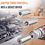 Universal Socket Grip 7-19MM Multi-function Tool With Power Drill Adapter Kit. Fixed Price $13.99.