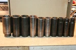 Snap-on Tools 1/2" Drive Deep Standard Impact Socket Set 1/16" 10PC. Fixed Price $165.00.