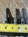 Lot Of 1-WESTWARD 5MM 2-GENIUS 3/8" Dr. 6MM Hex Impact Bit Socket,. Fixed Price $9.00.