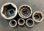 Snap On 5PC Socket Set, SB360, IM42OH, IMDM130A, IMDM14DA,IMDM160A, Matco CP21M6. Fixed Price $89.99.